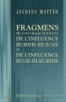 Fragmens de l'ouvrage intitulé: De l'influence des moeurs sur les lois, et de l'influence des lois sur les moeurs. Fragmens de l'ouvrage de M-me Necker de Saussure, intitulé: De l'éducation progressive