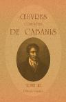 Oeuvres complètes de Cabanis. Accompagnées d'une notice sur sa vie et ses ouvrages. Tome 2