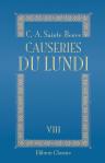 Causeries du lundi. Tome 8