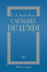 Causeries du lundi. Tome 3