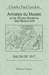 Annales du Musée et de l'École Moderne des Beaux-Arts ou Recueil complet de gravures. Salon de 1817
