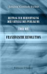 Beitrag zur Berichtigung der Urteile des Publikums über die Französische Revolution