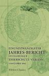 Einundzwanzigster Jahres-Bericht des Hamburger Thierschutz-Vereins vom Jahre 1862. Verfasst von Daniel Rudolph Warburg