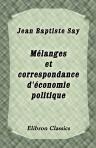 Mélanges et correspondance d'économie politique. Publié par Charles Comte