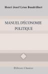 Manuel d'économie politique