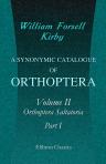 A Synonymic Catalogue of Orthoptera. Volume 2. Orthoptera Saltatoria. Part I. (Achetidæ et Phasgonuridæ)