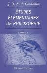 Études élémentaires de philosophie. Tome 1
