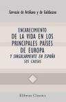 Encarecimiento de la vida en los principales países de Europa y singularmente en España: sus causas