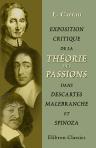 Exposition critique de la théorie des passions dans Descartes, Malebranche et Spinoza