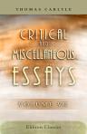Critical and Miscellaneous Essays. Collected and Republished (First Time, 1839; Final, 1869). In Seven Volumes. Volume 7