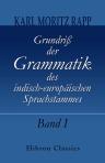 Grundriß der Grammatik des indisch-europäischen Sprachstammes. Band I. Vergleichende Grammatik. Encyklopädische Abtheilung