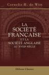 La société française et la société anglaise au XVIIIe siècle. Études historiques