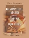 A Grammatical Inquiry into the Language of Lord Byron