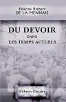 Du devoir dans les temps actuels