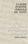 Lyre maçonne pour les travaux et les banquets