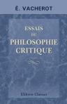 Essais de philosophie critique