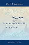 Notice sur les principales familles de la Russie. Par le comte d'Almagro