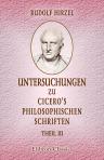 Untersuchungen zu Cicero's philosophischen Schriften. Theil 3: Academica priora. Tusculanae disputationes