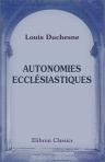 Autonomies ecclésiastiques. Églises séparées