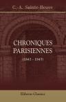 Chroniques parisiennes (1843 - 1845)