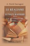 Le réalisme et le naturalisme dans la littérature et dans l'art