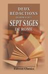 Deux rédactions du roman des Sept sages de Rome. Publiées par Gaston Paris