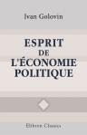 Esprit de l'économie politique