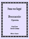 Boccaccio. Operetta. Vocal Score. Text in German