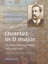 Quartet in D major for Flute, Oboe (or Violin), Viola and Cello. Full Score and Instrumental Parts