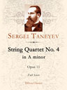 String Quartet No. 4 in A minor, op. 11. Full Score