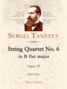 String Quartet No. 6 in B flat major, op. 19. Full Score