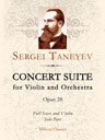 Concert Suite for Violin and Orchestra, op. 28. Full Score and Violin Solo Part