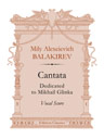 Cantata. Dedicated to Mikhail Glinka. Vocal Score. Text in Russian