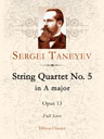 String Quartet No. 5 in A major, op. 13. Full Score