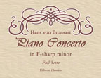 Piano Concerto in F-sharp minor. Full Score