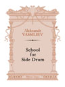 School for Side Drum. Text in German, English and Russian