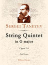 String Quintet in G major, op. 14. For Two Violins, Viola and Two Cellos. Full Score
