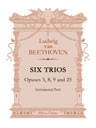 Six Trios, opuses 3, 8, 9 and 25. Instrumental Parts ( Violin, Viola, Cello and Flute )