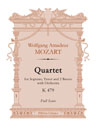 Quartet for Soprano, Tenor and 2 Basses with Orchestra, K 479. Full Score