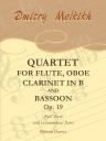 Quartet for Flute, Oboe, Clarinet in B and Bassoon, op. 19. Full Score and Instrumental Parts