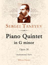 Piano Quintet in G minor, op. 30. Instrumental Parts