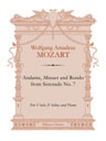 Andante, Minuet and Rondo from Serenade No. 7. Werk 250. For Viola or Violin and Piano. Individual Part only for Viola