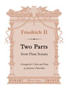 Two Parts from Flute Sonata. Arranged for Violin and Piano by Johannes Palaschko