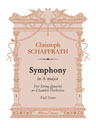 Symphony in A major. For String Quartet or Chamber Orchestra. Full Score