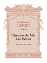 Chanson de Mai. Les Pavots. For Voice and Piano. Text in French