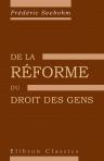 De la réforme du droit des gens