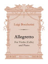 Allegretto. For Violin (Cello) and Piano