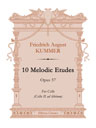 10 Melodic Etudes , op. 57. For Cello (Cello II ad libitum)