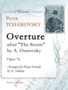 Overture after "The Storm" by A. Ostrovsky, op. 76. Arranged for Piano 4-hands by N. Sokolov
