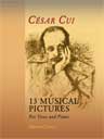 13 Musical Pictures. For Voice and Piano. Text in Russian